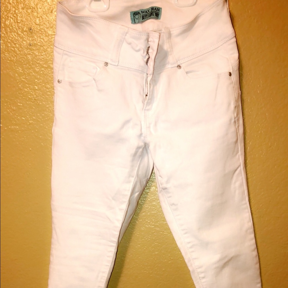 Brand New White Wax Jeans 😄